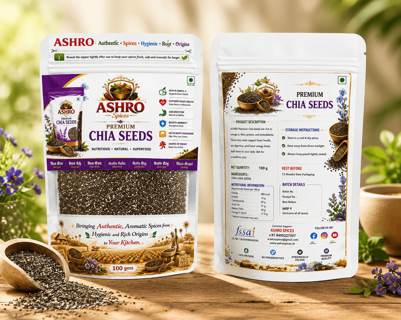 ASHRO Premium Chia Seeds