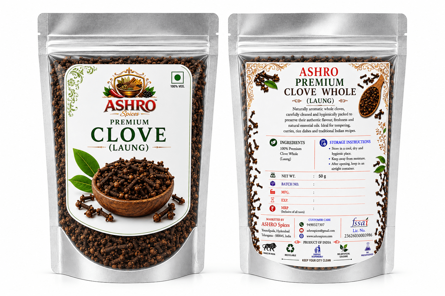ASHRO Premium Whole Clove(Laung) Seeds